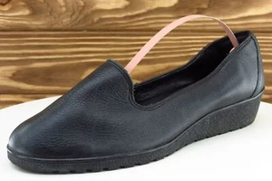 Flexi Size 6.5 M Black Almond Toe flats Leather Women - Picture 1 of 9