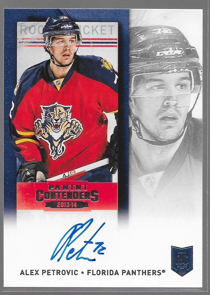 13/14 Contenders Rookie Ticket Auto RC Alex Petrovic 157 Panthers - Image 1 of 1