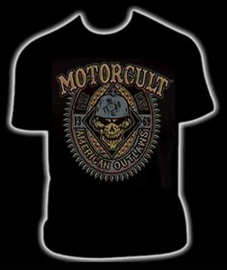 MOTORCULT AMERICAN OUTLAW T-SHIRT JESSE JAMES BLOWN PRO MOD CAR DOOR SLAMMER - Picture 1 of 1