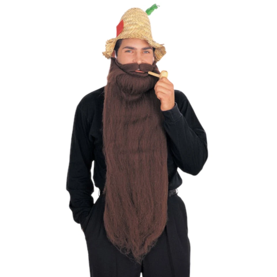 Rubie's 9323 Mens Brown Halloween Party Costume Beard & Mustache Kit O/S BHFO