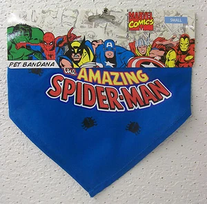 Marvel Comics "the AMAZING SPIDER-MAN" Pet Bandana 2012 Dog/Pet Cotton/Poly New! - Picture 1 of 2