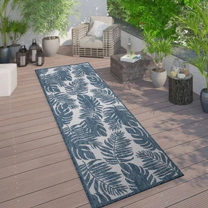 Rugshop Indoor/Outdoor Area Rug Floral Leaves Textured Flat Weave Rug Patio Rugs - Picture 1 of 11