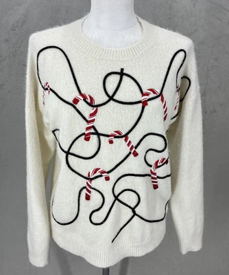 Top Shop Bastón de Caramelo Suéter Talla 4 Navidad Vacaciones Suave Acogedor Foto 1 de 4