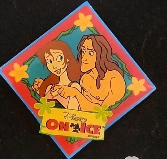 Prendedor Tarzán y Jane de Disney sobre Hielo Auténtico Disney Foto 1 de 1