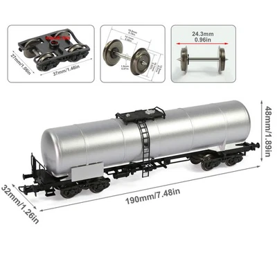 1 Unit Evemodel Train Tank Wagon Model Trains HO Scale 1:87 Oil Tank Car C8768 - Image 1 of 4
