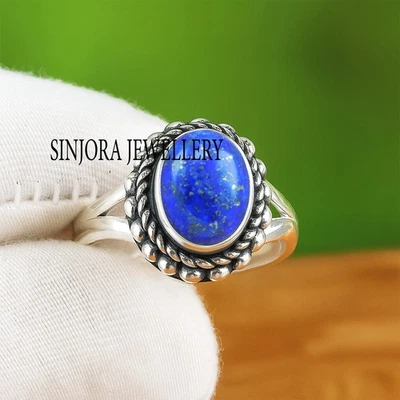 Anello regalo fatto a mano in argento sterling 925 con pietra preziosa... - Immagine 1 di 4