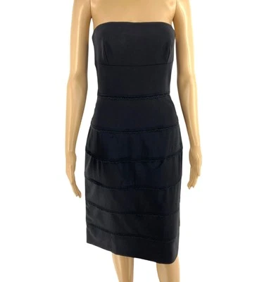 FRENCH CONNECTION Abito Senza Maniche In Lana Nera Da Donna Taglia S - Immagine 1 di 4