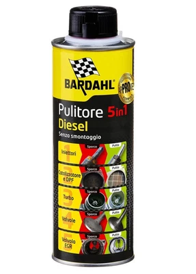 BARDAHL PULITORE 5 IN 1 DIESEL 500ml PULIZIA INIETTORI FAP EGR TURBO VALVOLE - Immagine 1 di 4