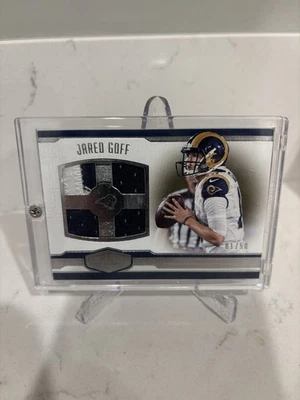 2016 Jared Goff Rookie Patch #’d 1/50 Plates And Patches RC - Image 1 of 2