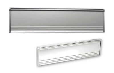 Briefeinwurf für Außen-Aluminium-mit Bürste=295x77 mm-Briefklappe-Briefschlitz - Bild 1 von 4