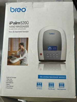 BREO IPALM 520Q MASAJEADOR DE MANOS Modos de masaje relajante portátil Foto 1 de 4