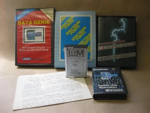 5 cassettes à spectre ~ Data Genie, Forth, copieur de bande Lerm, désassembleur de code - Photo 1/10