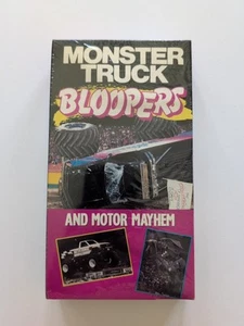 Vtg 1992 Monster Truck Bloopers and Motor Mayhem VHS Video Sealed - Picture 1 of 1