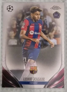 2023 - 2024 TOPPS CHROME LAMINE YAMAL ROOKIE CARD - Picture 1 of 2
