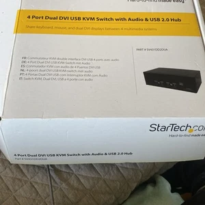 StarTech (SV431DD2DUA) Commutateur KVM USB double DVI 4 ports avec hub audio et USB 2.9 BN - Photo 1/14