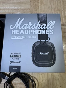 Marshall Major II Bluetooth Kopfhörer Schwarz - Bild 1 von 8