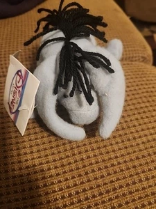 Disney Classic Pooh Eeyore Plush Stuffed Toy Animal Yarn Mane 15" Vintage - Picture 1 of 5