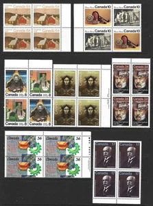 Canada .. 7 Blocks each of 4 stamps .. MINT never hinged/MNH .. 15583 - Picture 1 of 1