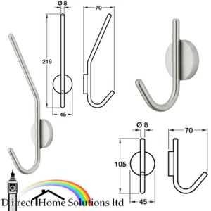Abrigo HAFELE gancho pared clavija ropa colgador pasillo clavijas colgantes, acero inoxidable - Imagen 1 de 7