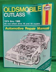 Haynes Repair Manual Original 658 Oldsmobile Cutlass 1974 thru 1987 V6 & V8 T8 - Bild 1 von 4
