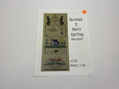 Mosey 'N Me Bunnies And Bee’s Spring Sampler Counted Cross Stitch Pattern - Image 1 of 3