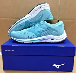 Mizuno Wave Inspire 17 Damen-Laufschuh Eierschale blau staubig türkis - Bild 1 von 7
