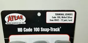 Atlas 842 - HO Scale - Code 100 Nickel-Silver Terminal Joiners 1 Per Pack - Picture 1 of 3