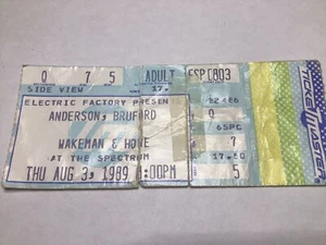 Boleto de Anderson, Bruford, Wakeman & Howe 1989 3 de agosto Philadelphia Spectrum - Imagen 1 de 3