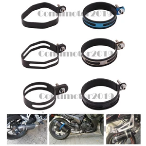 Motorcycle Exhaust Muffler Can Six Angle Hanger Hanging Clamp Mount Bracket - Picture 1 of 17