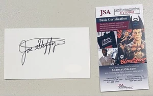 Joe Steffy Signed Autographed 3x5 Card JSA Cert College Football HOF Army - Picture 1 of 1