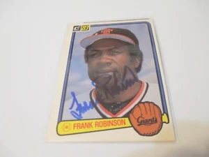 1982 DONRUSS FRANK ROBINSON SAN FRANCISCO GIANTS "STAR" SIGNED AUTOGRAPH CARD - Picture 1 of 2