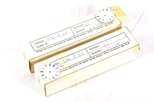 Cadrans Porrentruy Swiss Watch Dials Vintage Roman Indices White 24.9MM Round - Picture 1 of 6