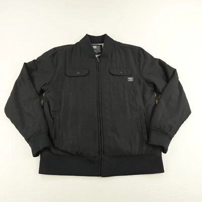 Chaqueta O'Neill Para Hombre Grande Negra Camuflada Forrada de Vellón Acolchada Abrigo de Bombardero Patinador Foto 1 de 4