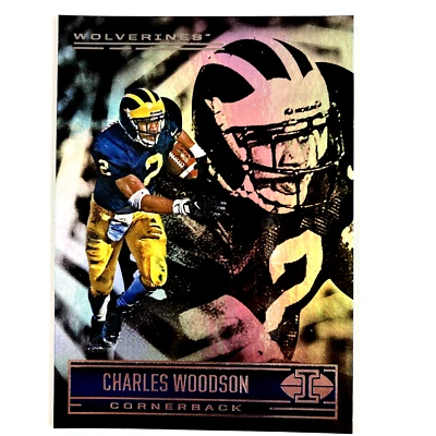 Charles Woodson 2022 Panini Chronicles Draft Illusions #18 Michigan Wolverines - Image 1 of 2
