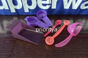 Tupperware Gadgets Kitchen Tools Mini Funnel Melon Baller Flat Scoop Set 6 New - Picture 1 of 1