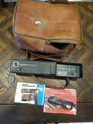 KODAK Tele-Elektralite 600 Camera w/Case Built in flash 110 Film and manuals - Image 1 of 4