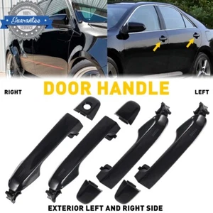 4PCS Black Exterior Outer Door Handle Set Assembly For Toyota Camry 2012-2017 T - Picture 1 of 7