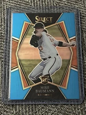 2022 Panini Select Premier Level Light Blue #120 Mike Baumann /149 Rookie RC - Image 1 of 2