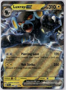 Luxray EX 68/167 Pokemon Twilight Masquerade Double Rare - Picture 1 of 2