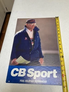 Vintage Sports Specialties Single Line Script Hat Ad Store Display Denver Bronco - Picture 1 of 11