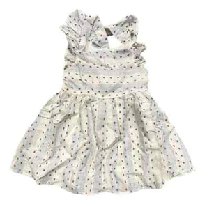 Toddler Girls' Short Sleeve Dress - Cat & Jack Red, White and Blue 4T - Picture 1 of 2