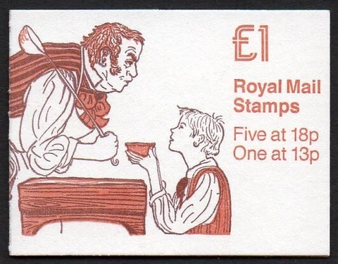 Great Britain 1984 £1 booklet Sc #BK410 Machin MH102f pane MNH Cover