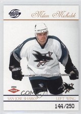 2003-04 Pacific Supreme Blue /250 Milan Michalek #136 Rookie RC