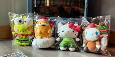 Sanrio Hello Kitty Christmas Edition Keroppi Cinnamonroll Gudetama Plushies NWT - Image 1 of 4