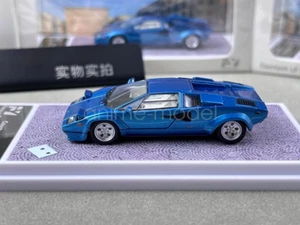 FY 1:64 Blue Countach LP5000 S Racing Sports Diecast Metal Car New Gift - Picture 1 of 7