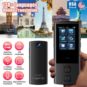 Offline Smart Translator Voice Wifi Translation Bluetooth-Support 138 Language - Picture 1 of 18