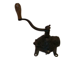 ANTIKE/VINTAGE GUSSEISEN WANDHALTERUNG KAFFEEMÜHLE ca. 1890er-20er Jahre - Bild 1 von 11