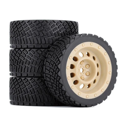 4Pcs Austar 12mm Hex 67mm RC Auto Gummireifen Rad für 1/10 WLtoys 1/14 144001 - Bild 1 von 4