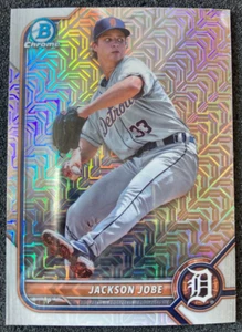 2022 Bowman Chrome - Jackson Jobe #BCP-201 Mojo Refractor. Detroit Tigers - Picture 1 of 2