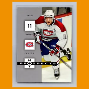 Tarjeta de hockey Saku Koivu #52 2005 Fleer Hot Prospects Montreal Canadiens NHL CASI NUEVA - Imagen 1 de 3